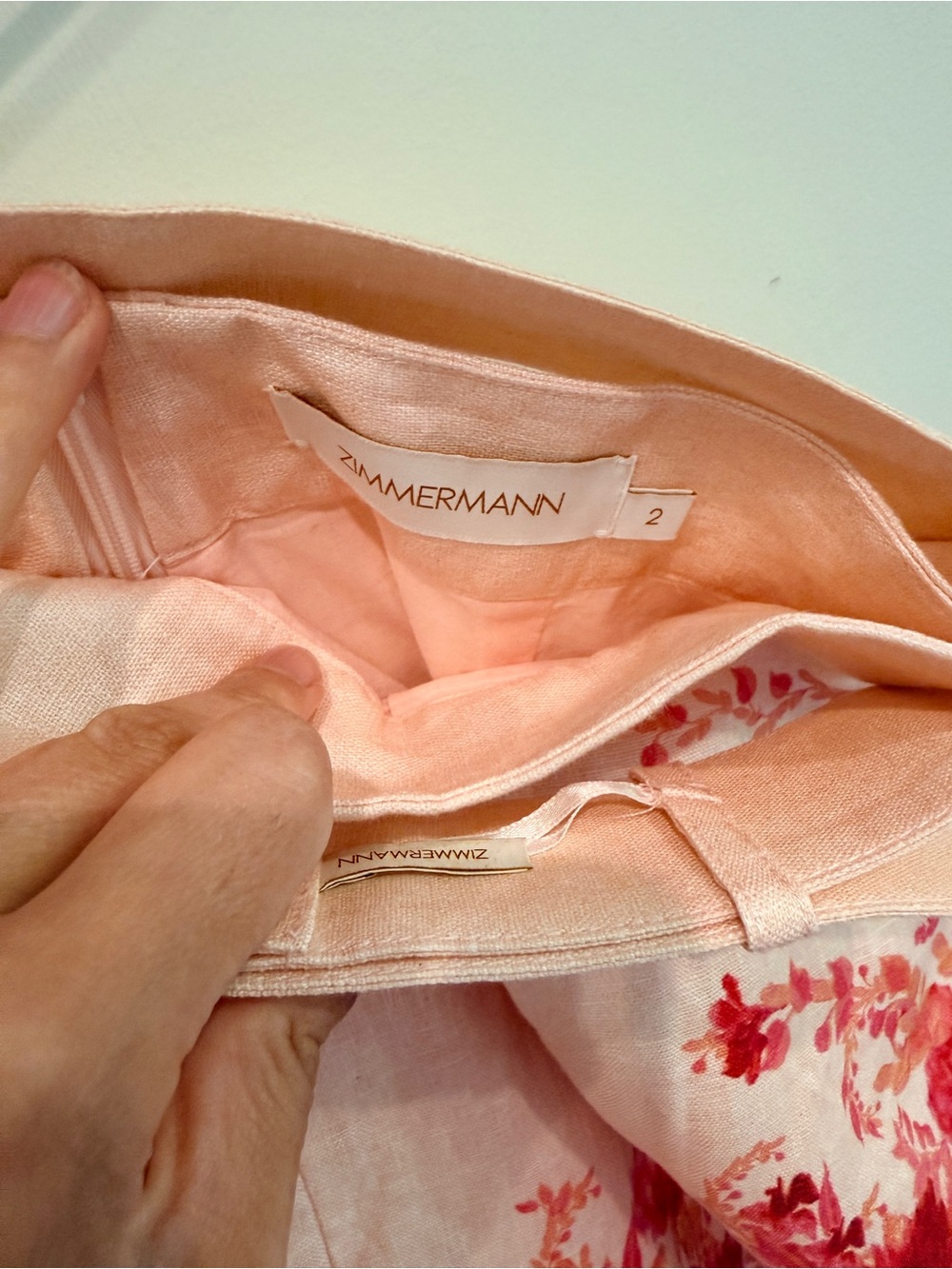 Zimmermann Linen Shorts, Size 2 - Picture 7 of 10